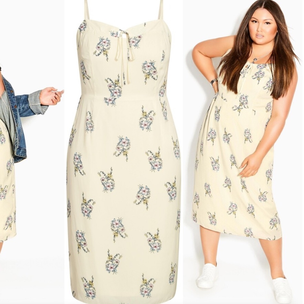 City Chic Floral Dress NWT